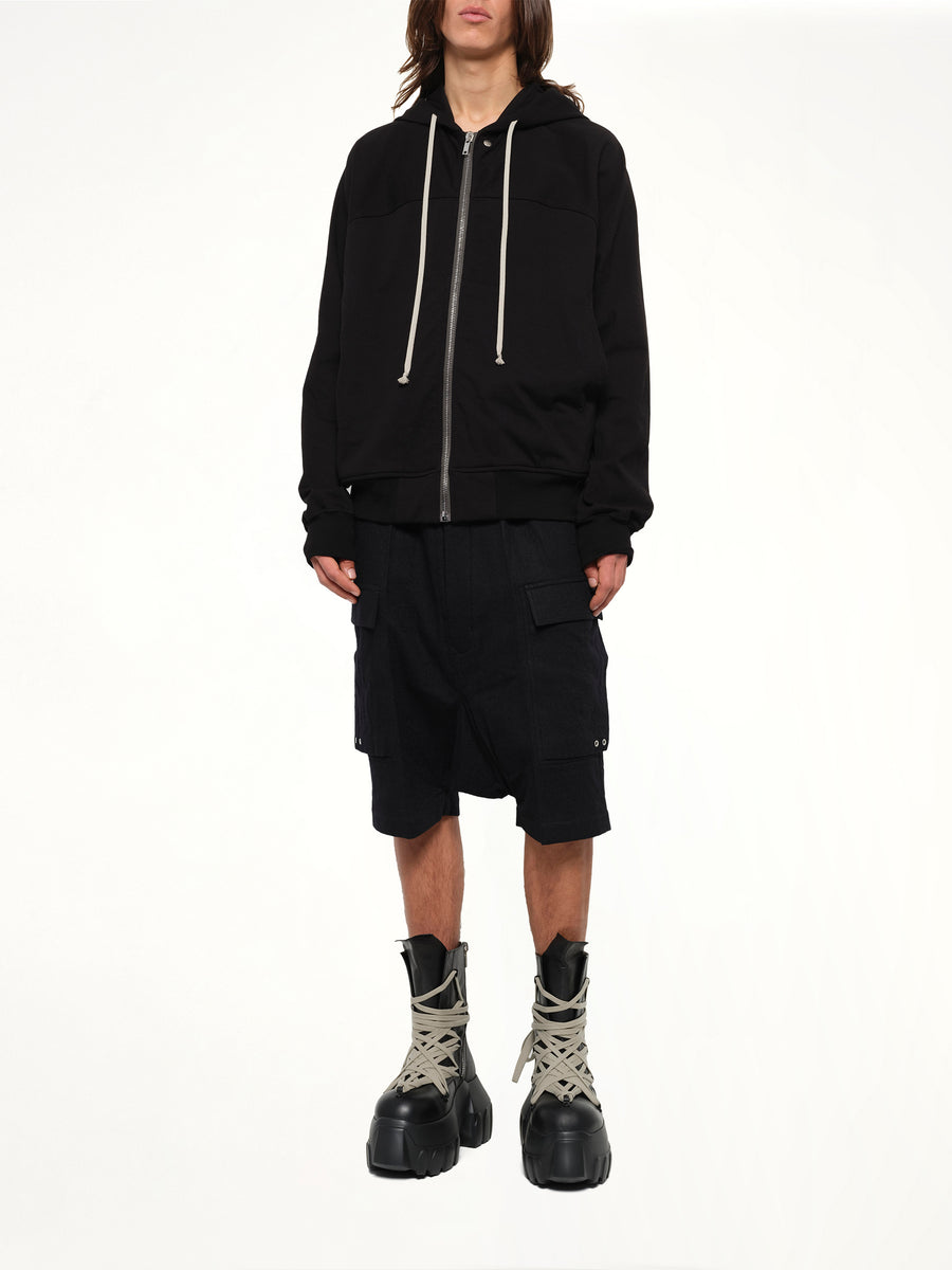 Heavy Jersey Windbreaker in Black