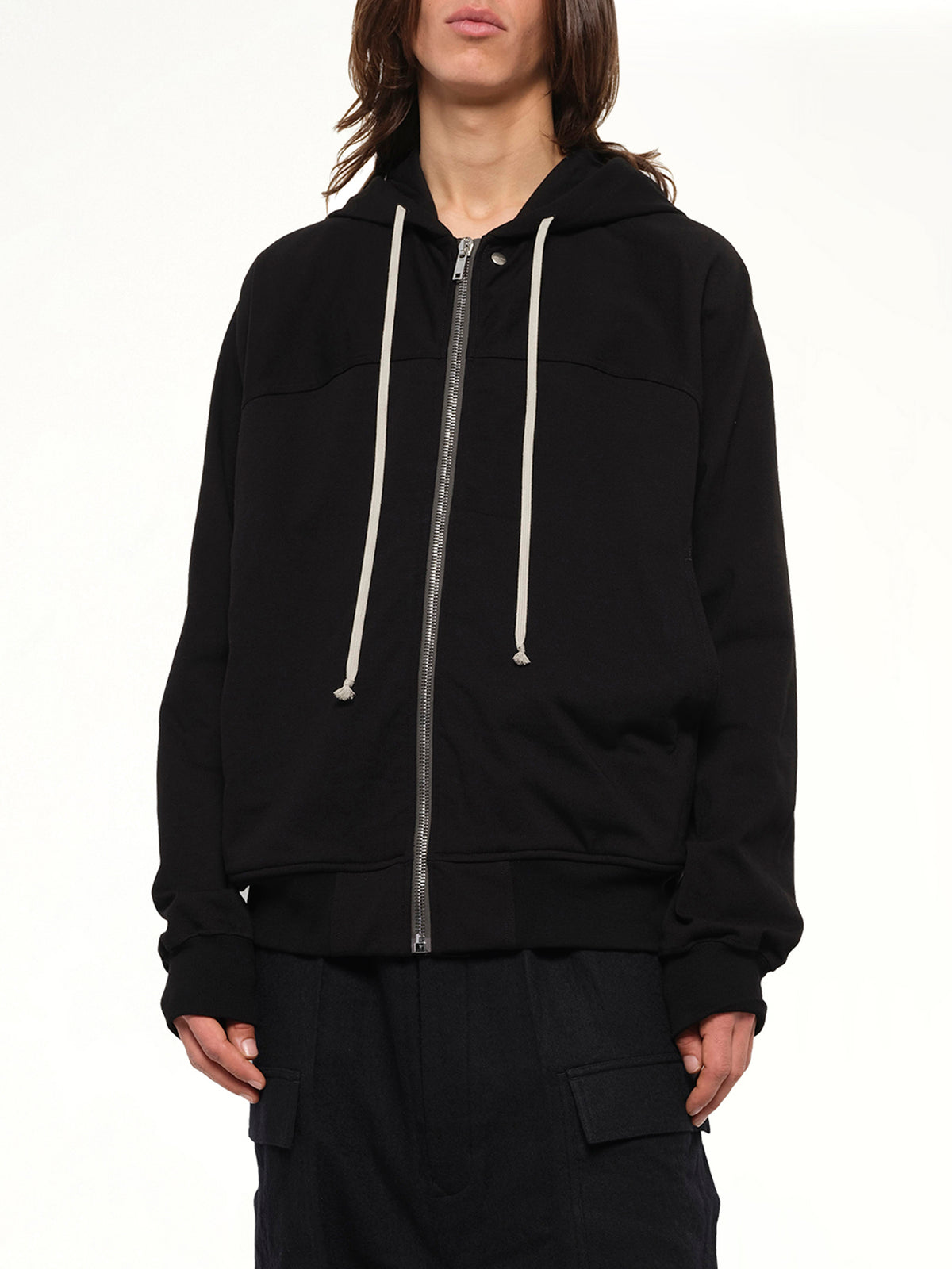 Heavy Jersey Windbreaker in Black