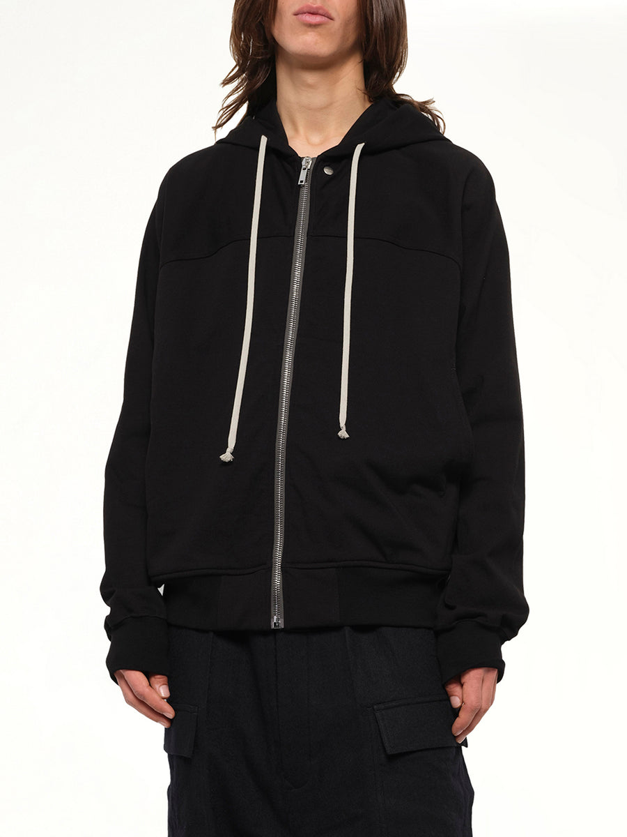 Heavy Jersey Windbreaker in Black