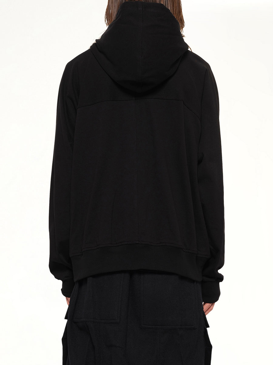 Heavy Jersey Windbreaker in Black