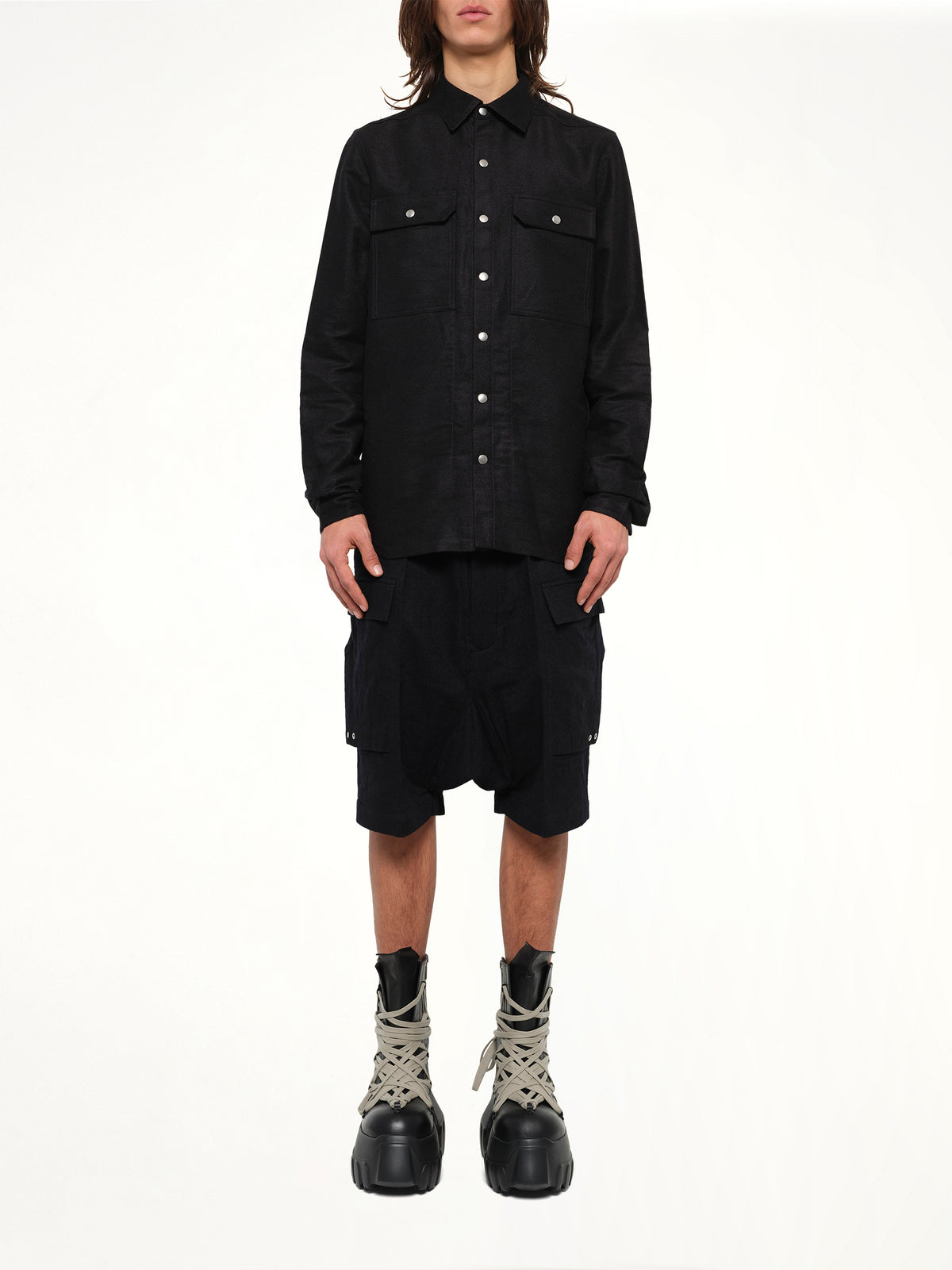 Moleskin Outershirt in Black