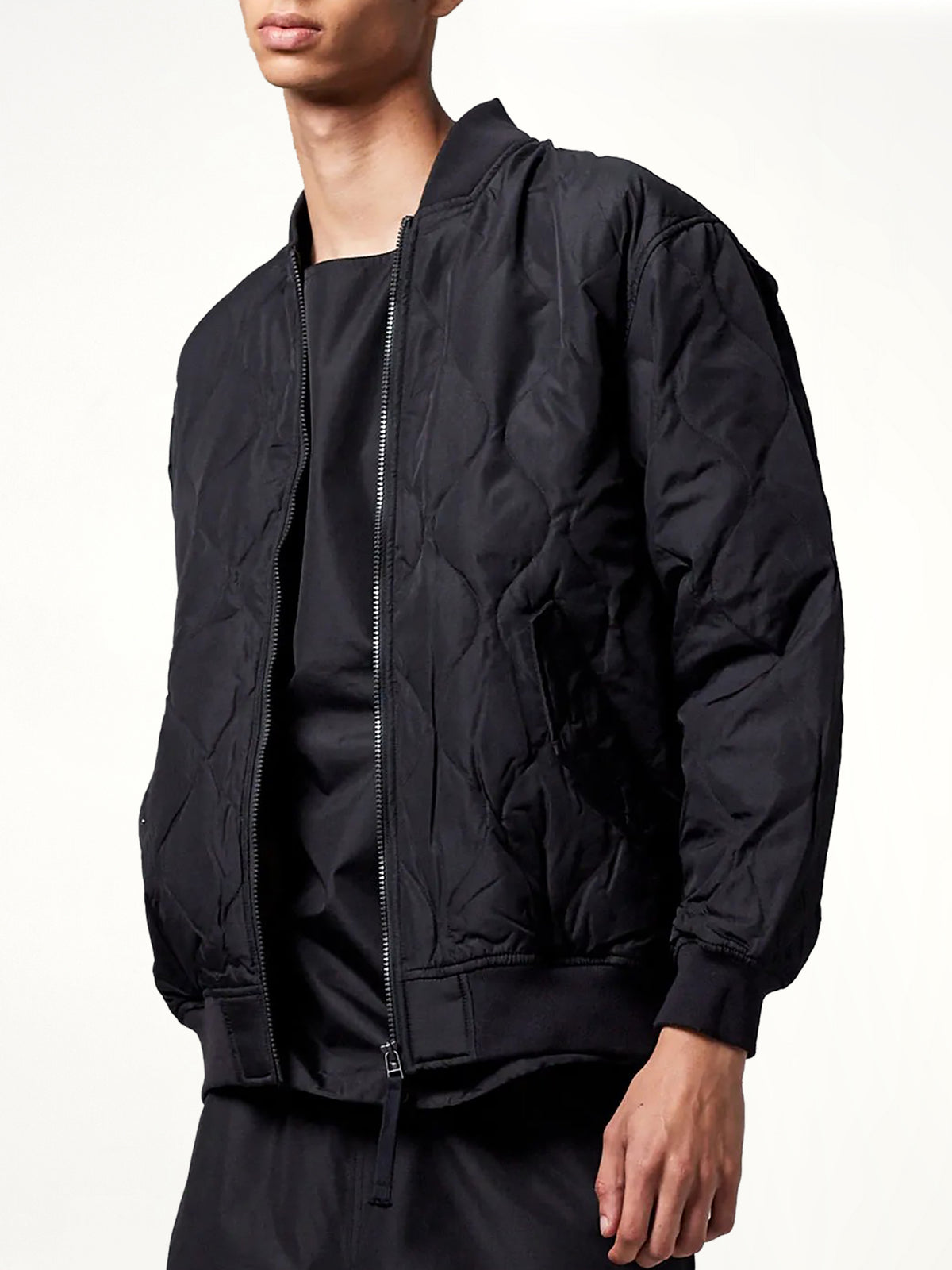 Military MA-1 Type Down Jacket in Black