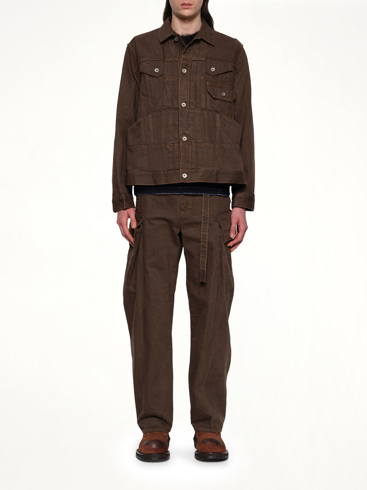 Denim Jacket in Brown