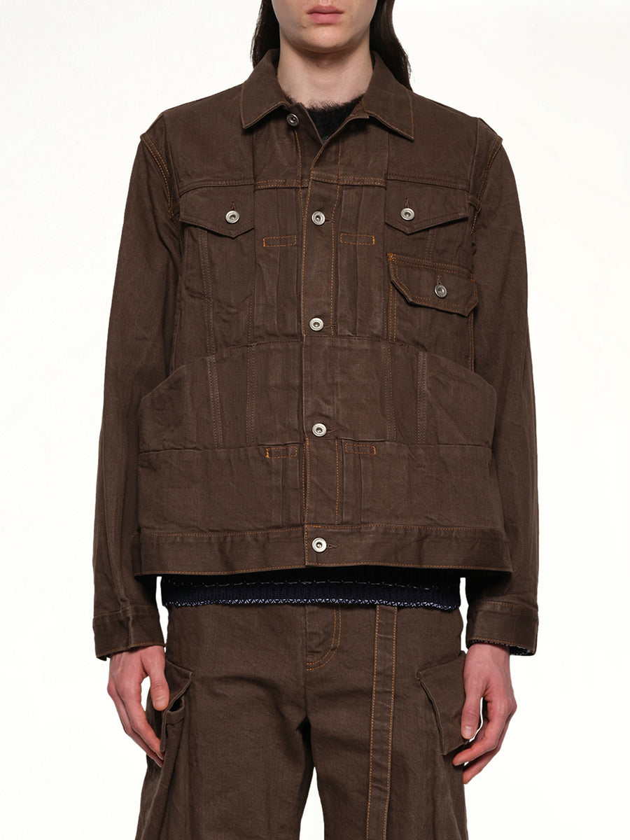 Denim Jacket in Brown