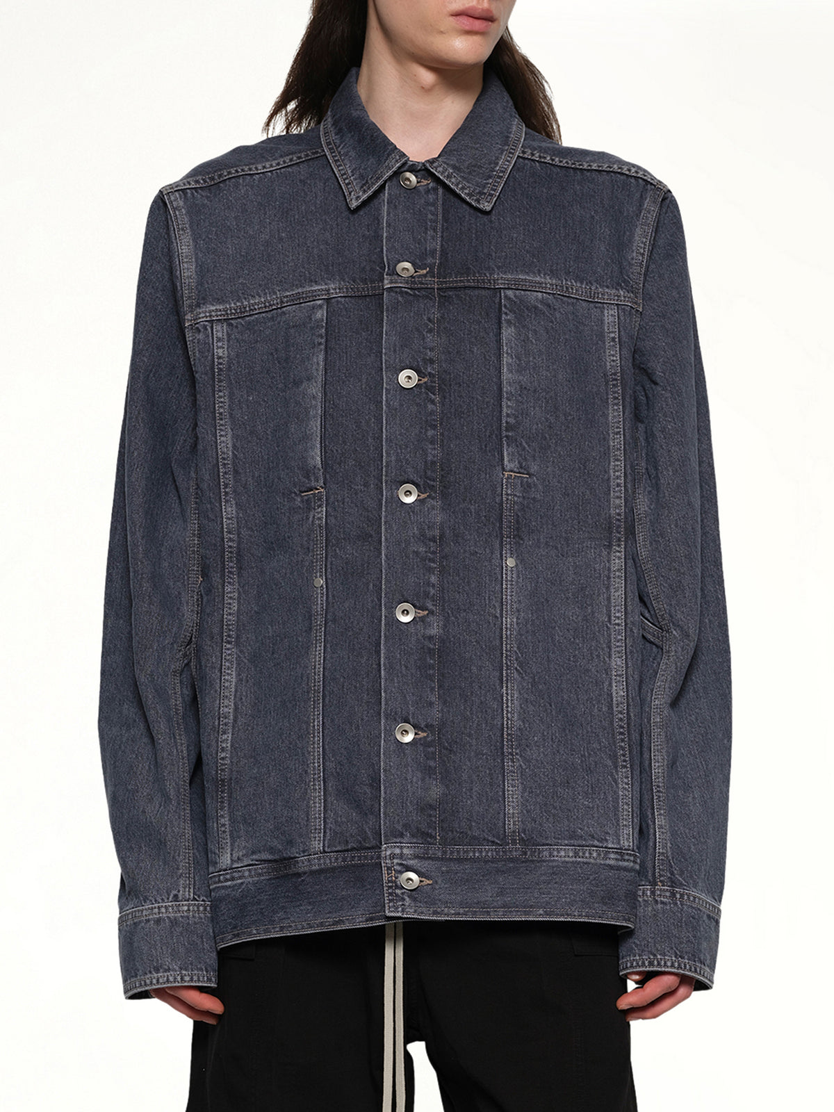 Lido Worker Jacket in Washed Grey