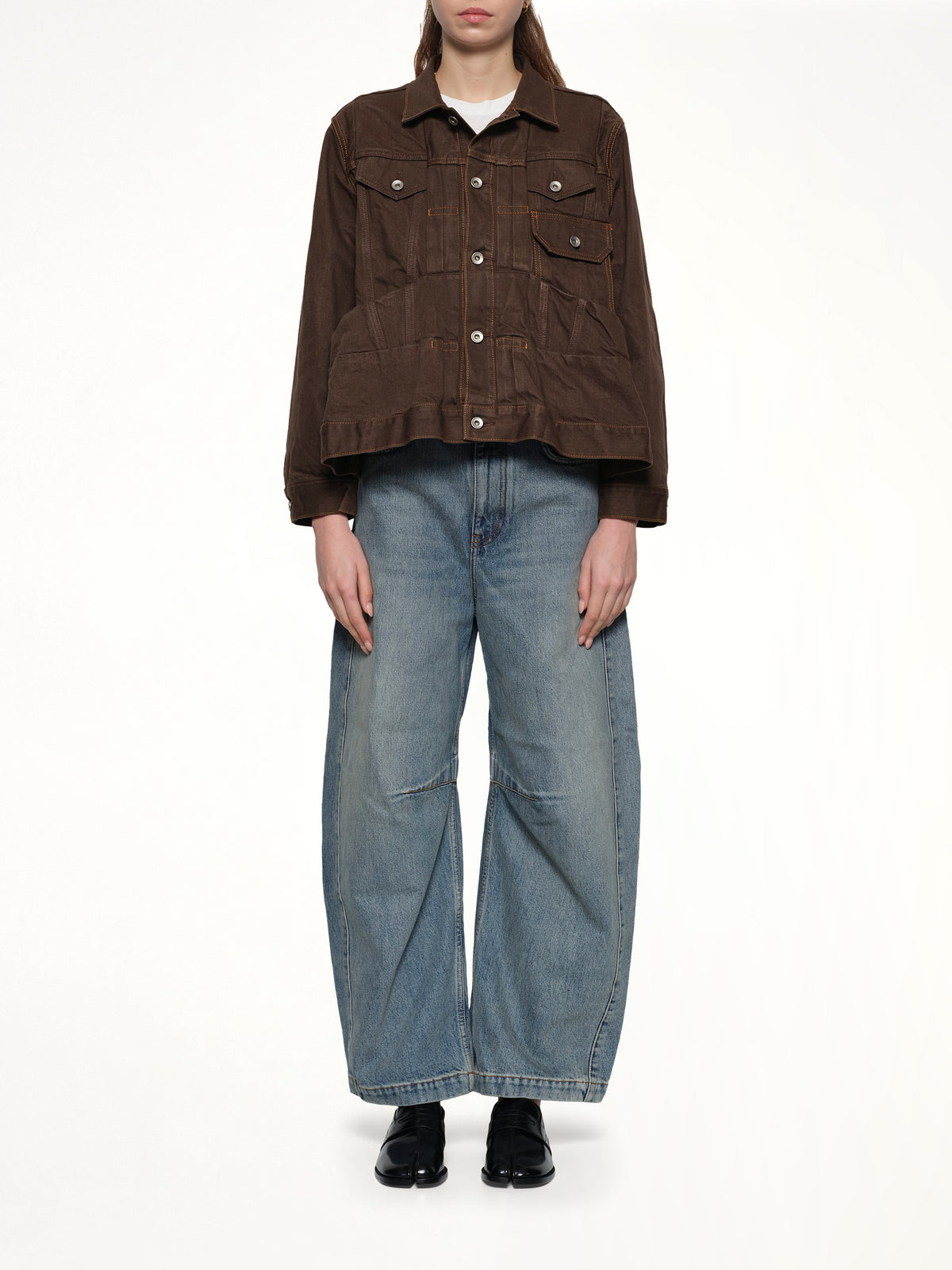 Denim Jacket in Brown
