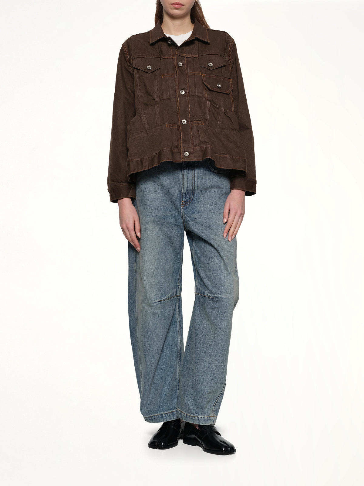 Denim Jacket in Brown