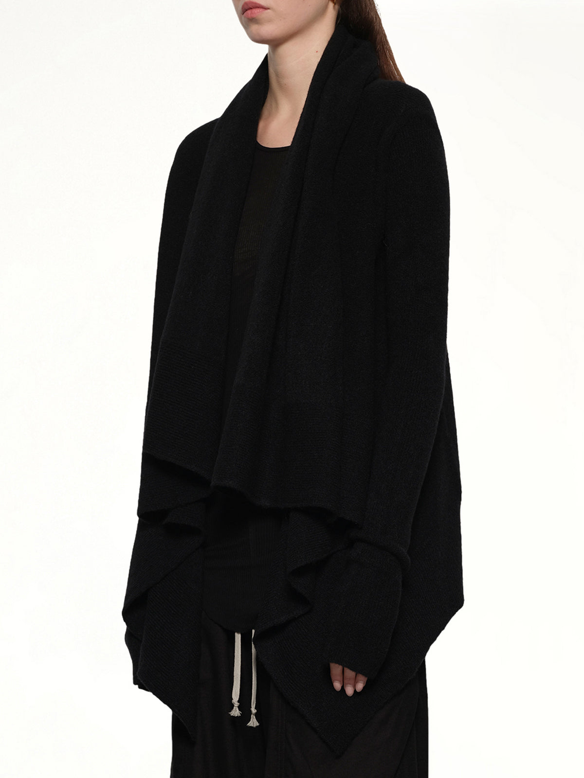 Hooded Medium Wrap in Black