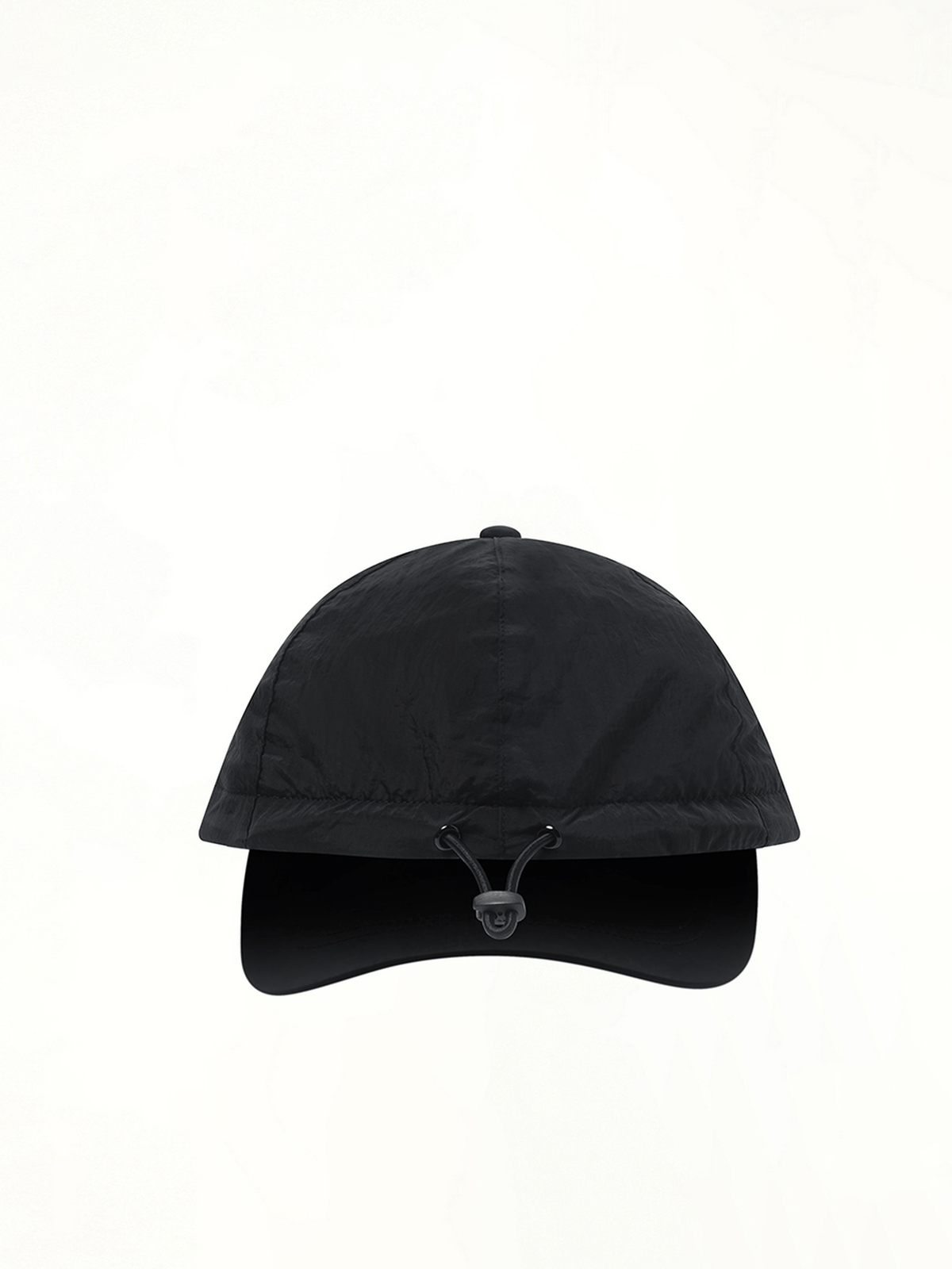 910001 Nylon Baseball Cap in Black
