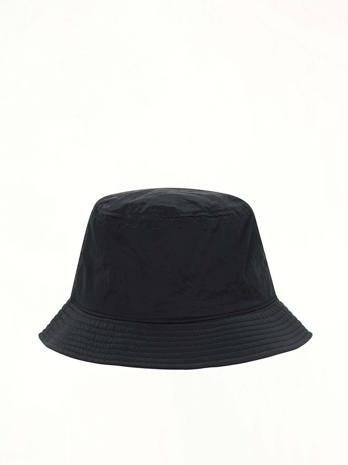 910001 Nylon Metal Bucket Hat in Black