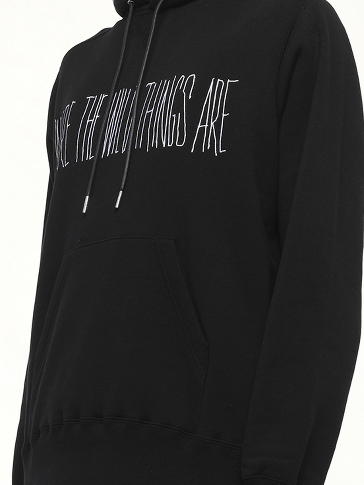 WHERE THE WILD THINGS ARE Logo Hoodie in Black