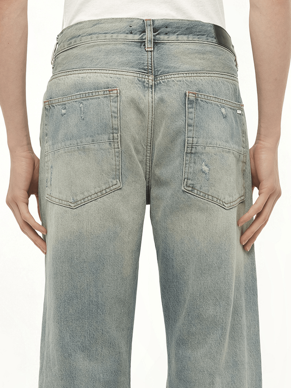 Suede Straight MX1 Jeans in Antique Indigo