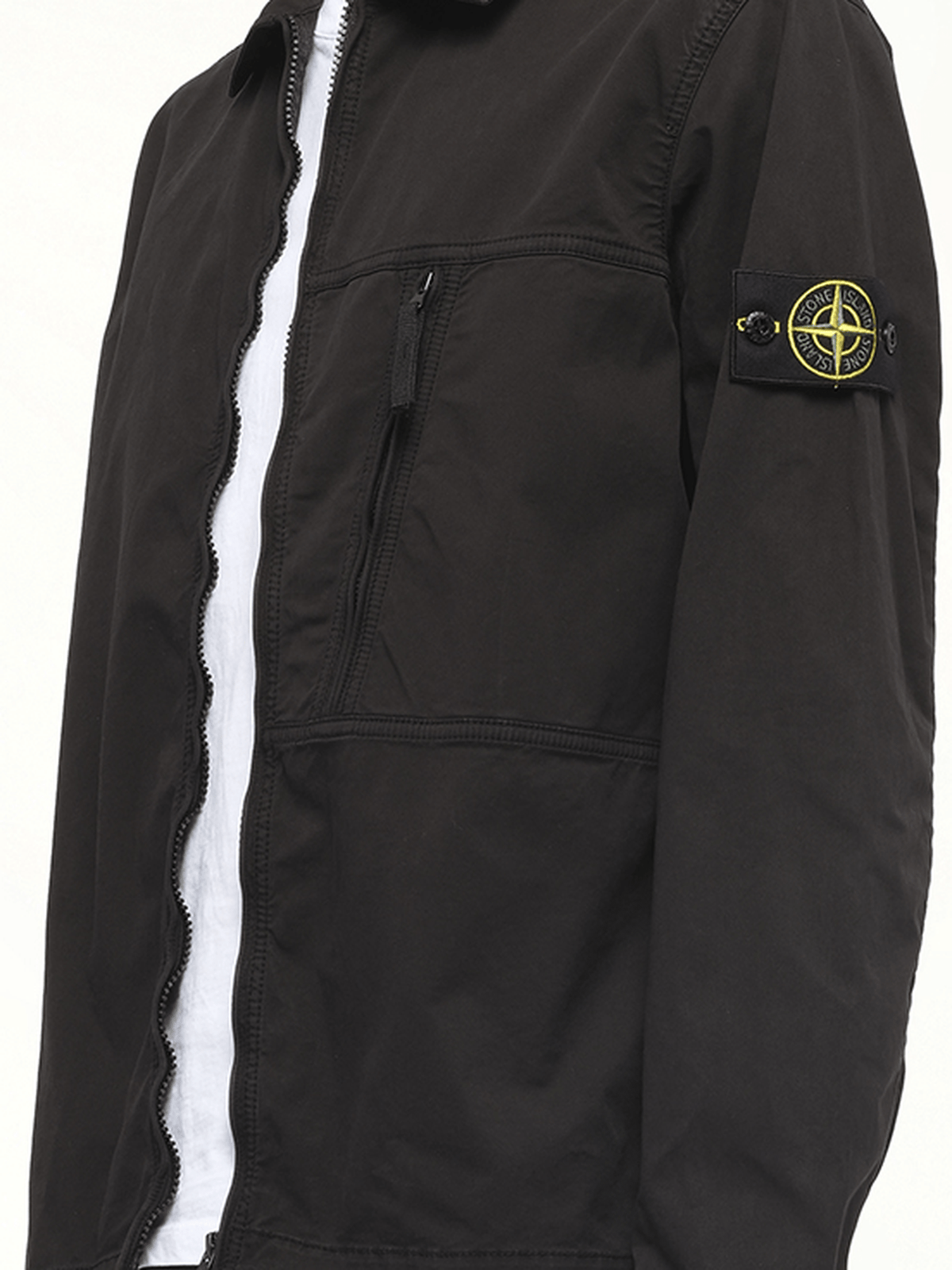 120000 Supima Overshirt in Black