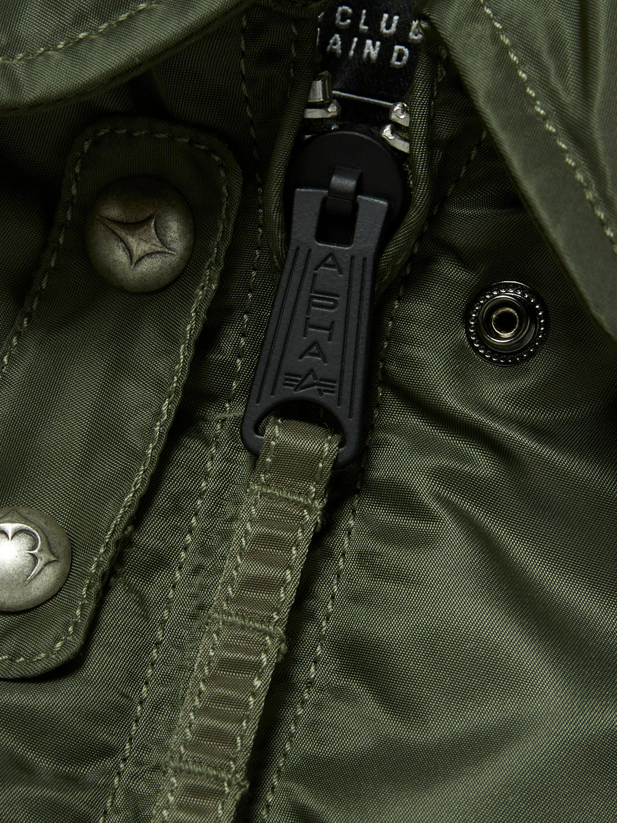 TC x Alpha Industries Bomber Jacket (Rivet Ver) in Sage
