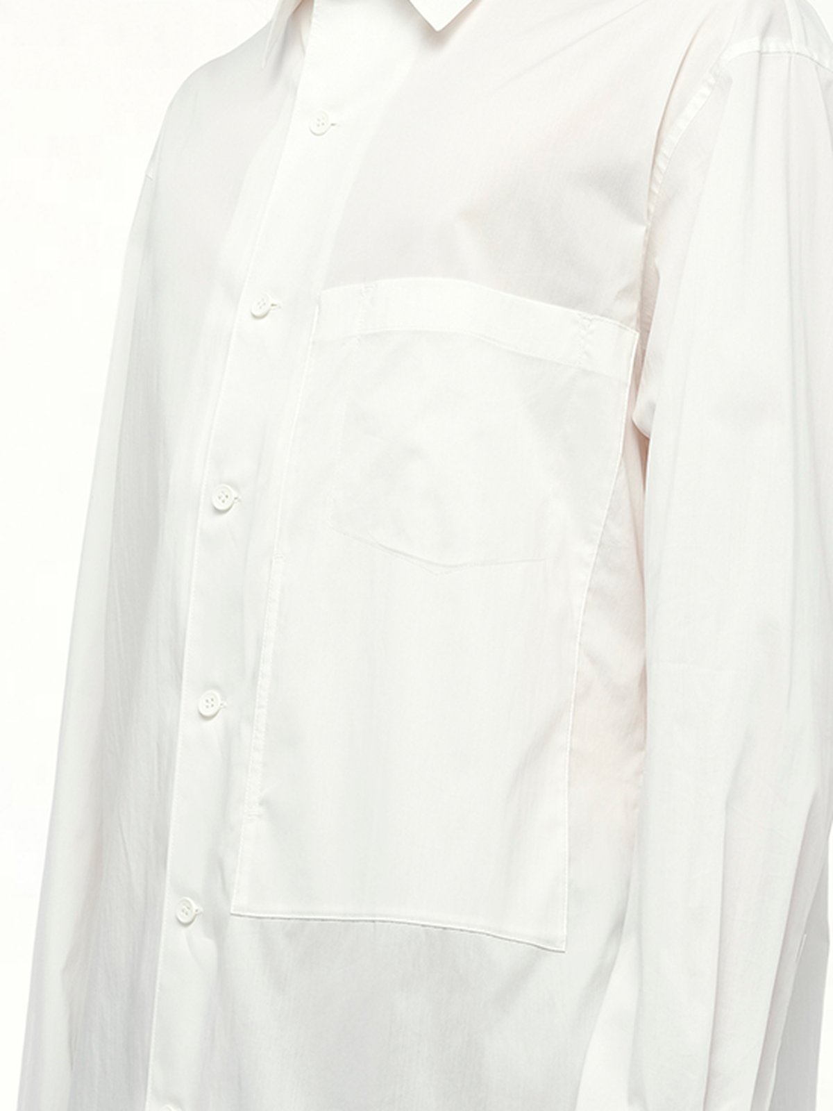 Sporty Cotton Shirt in White