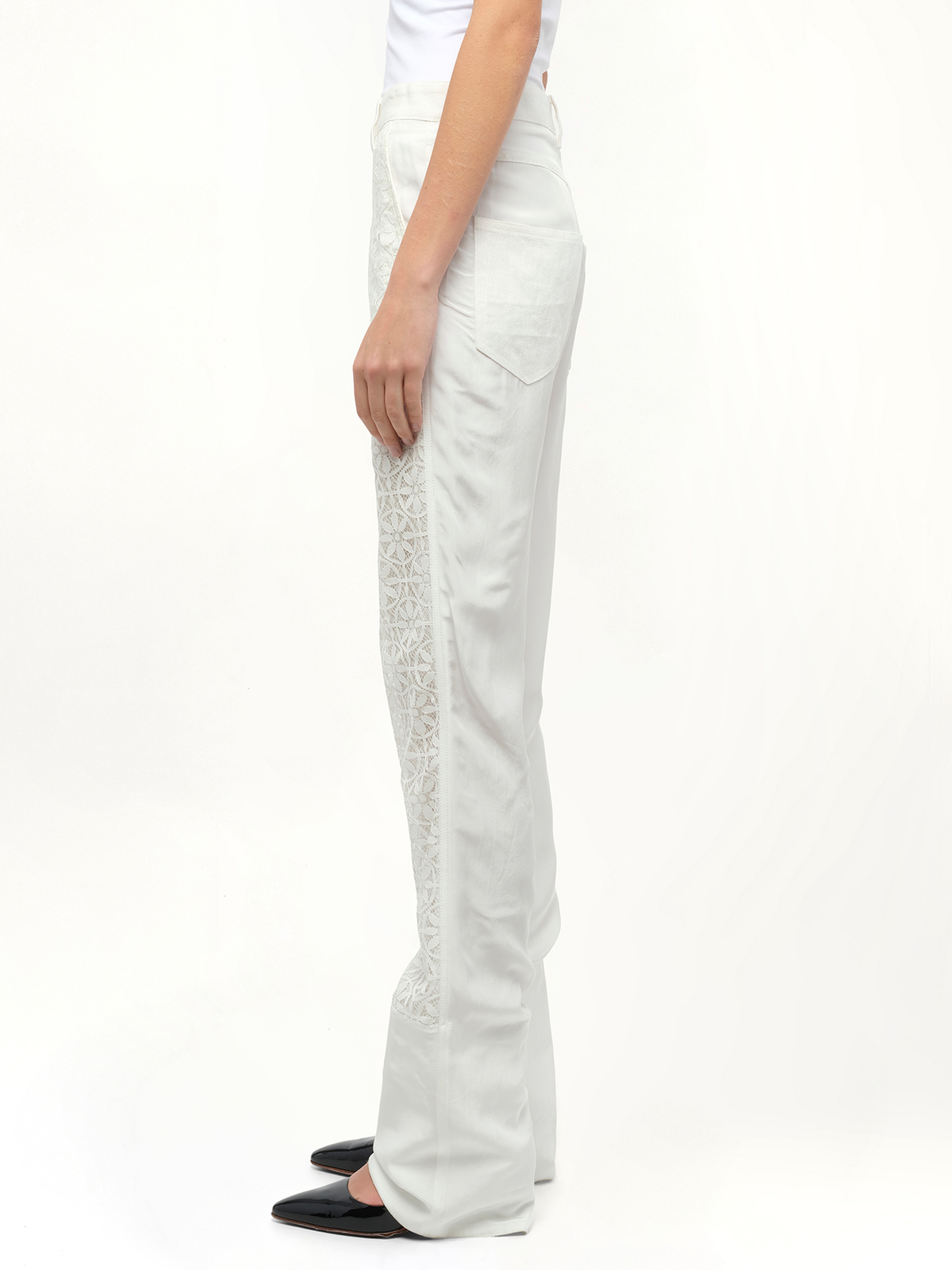 Lace Fisherman in White