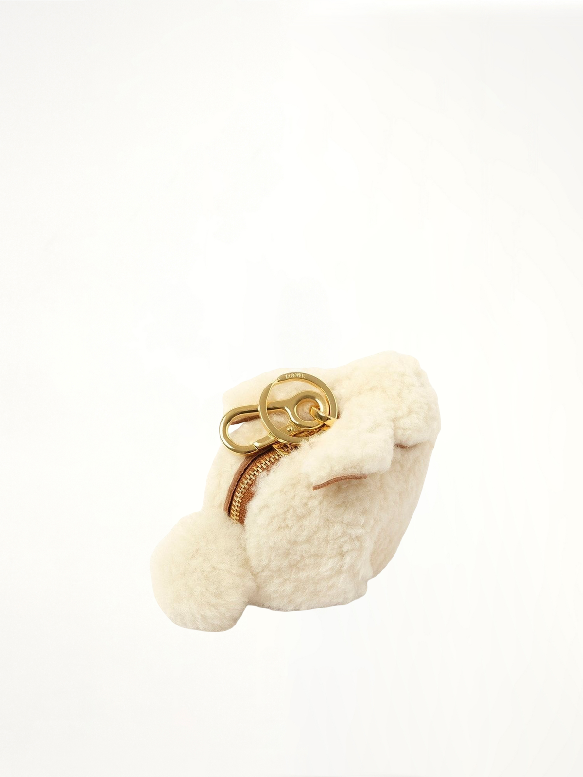 Bunny Charm in Shearling in Natural