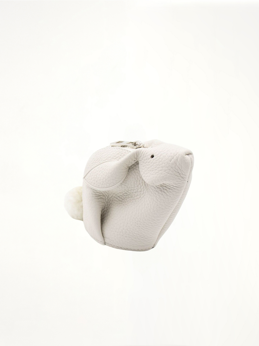 Bunny Coin Purse in White