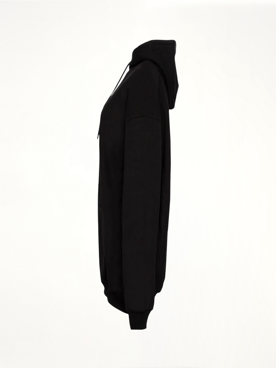Crew Logo Hoodie in Black
