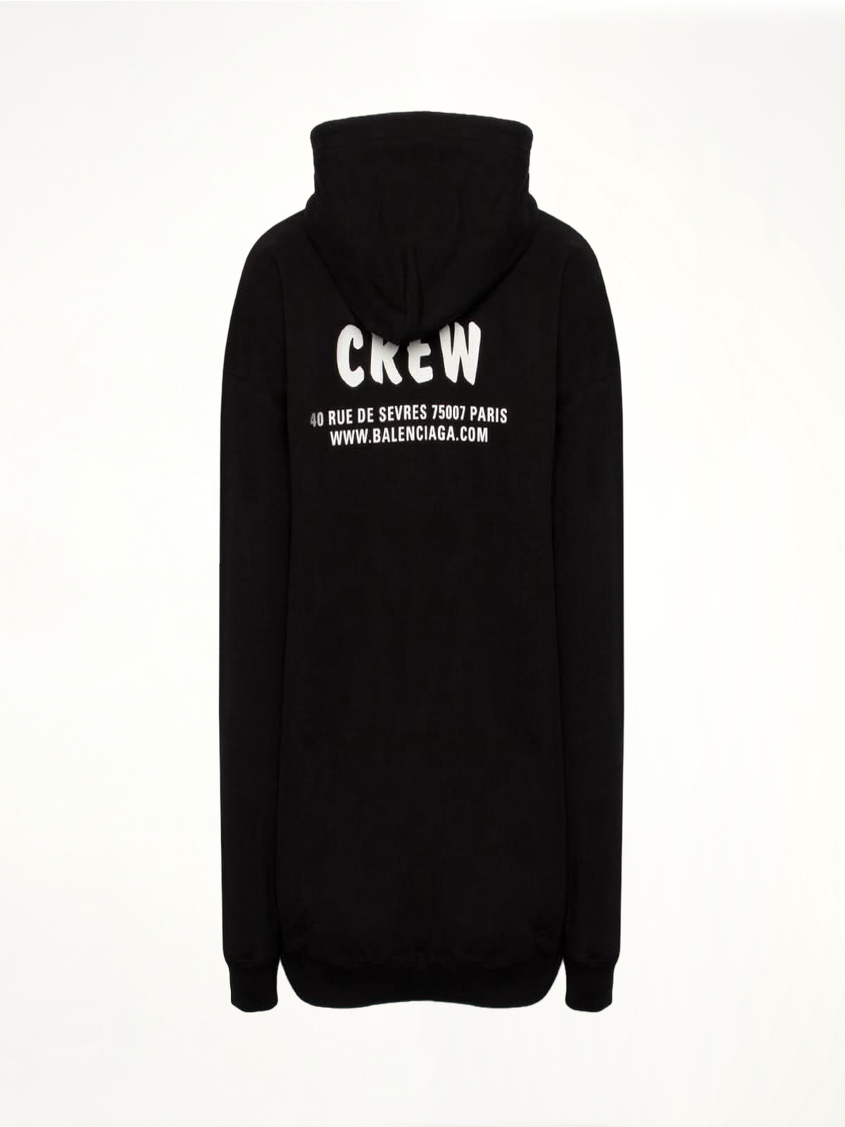 Crew Logo Hoodie in Black