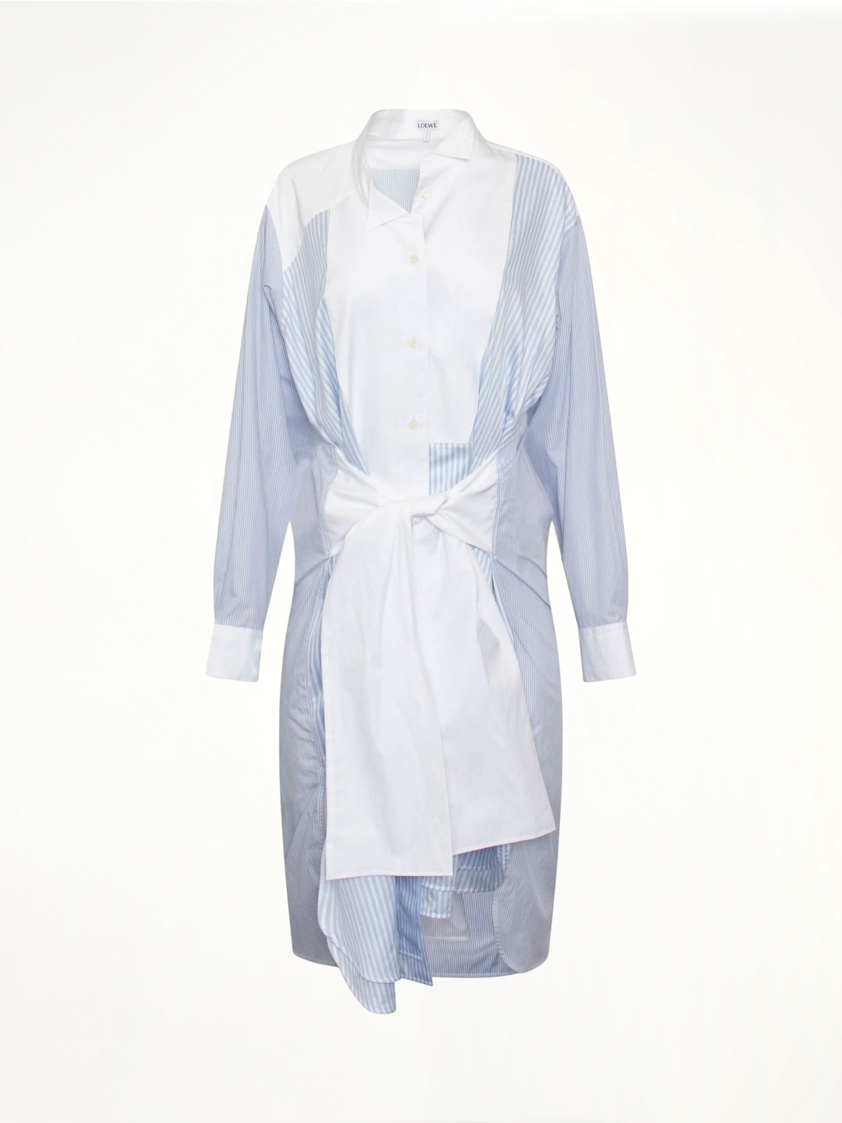 Stripe Shirtdress in Blue