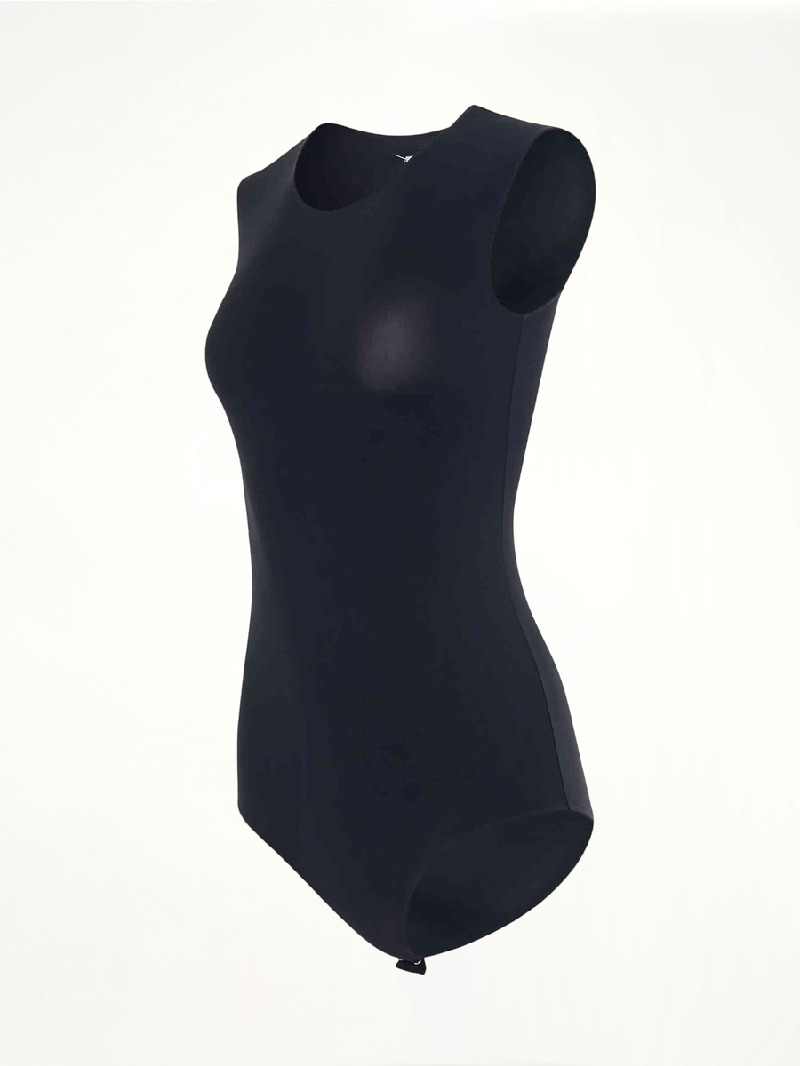 Sleeveless Bodysuit in Black