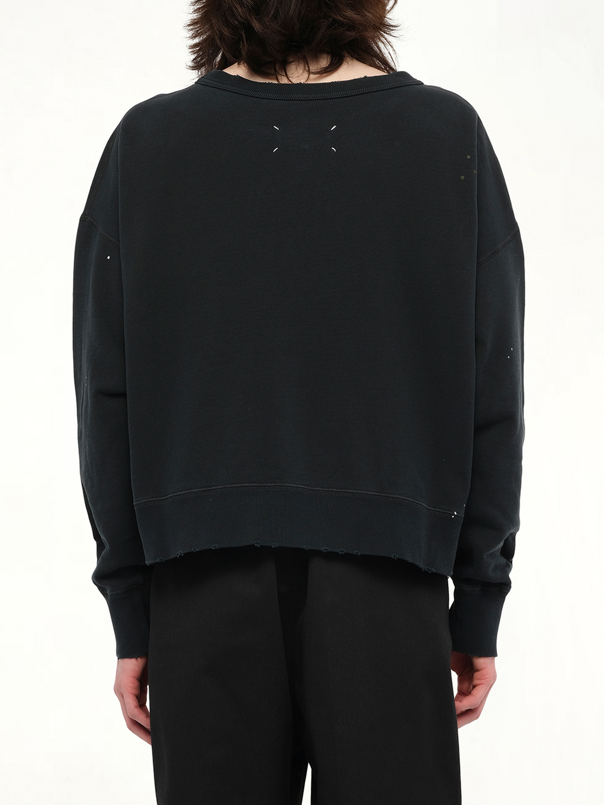 Margiela Sweatshirt in Washed Black