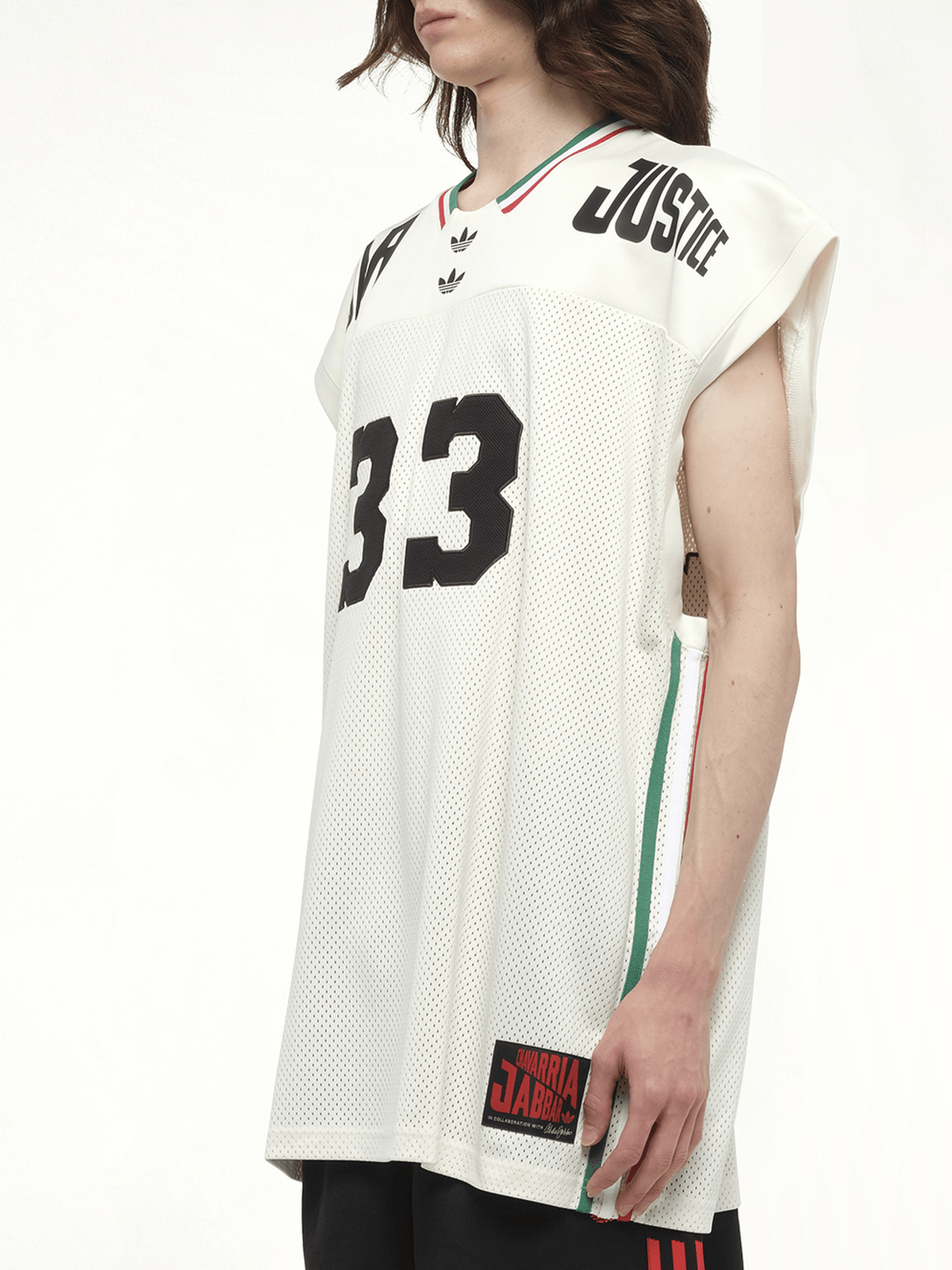 Adidas X Chavarria Jabbar Basketball Jersey in Off White