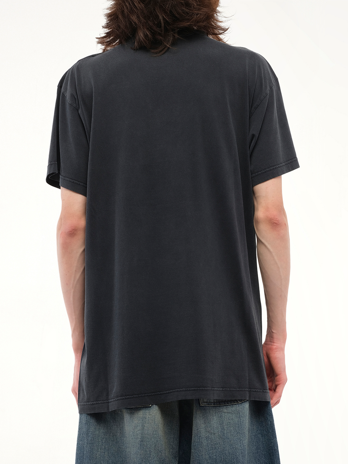 Balenciaga Getaria Oversized T-Shirt in Faded Washed Black