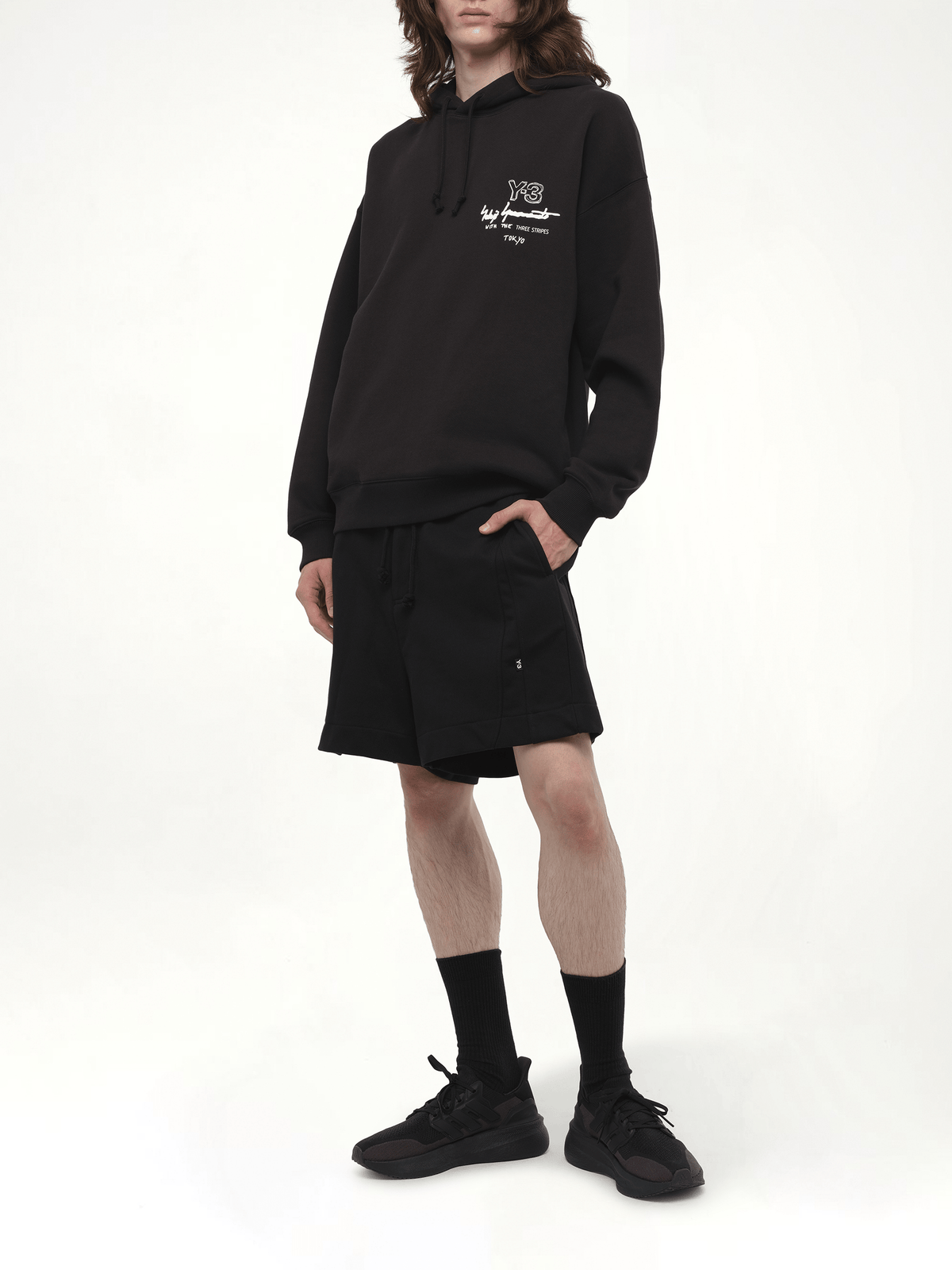 Graphic Ft Hoodie in Black