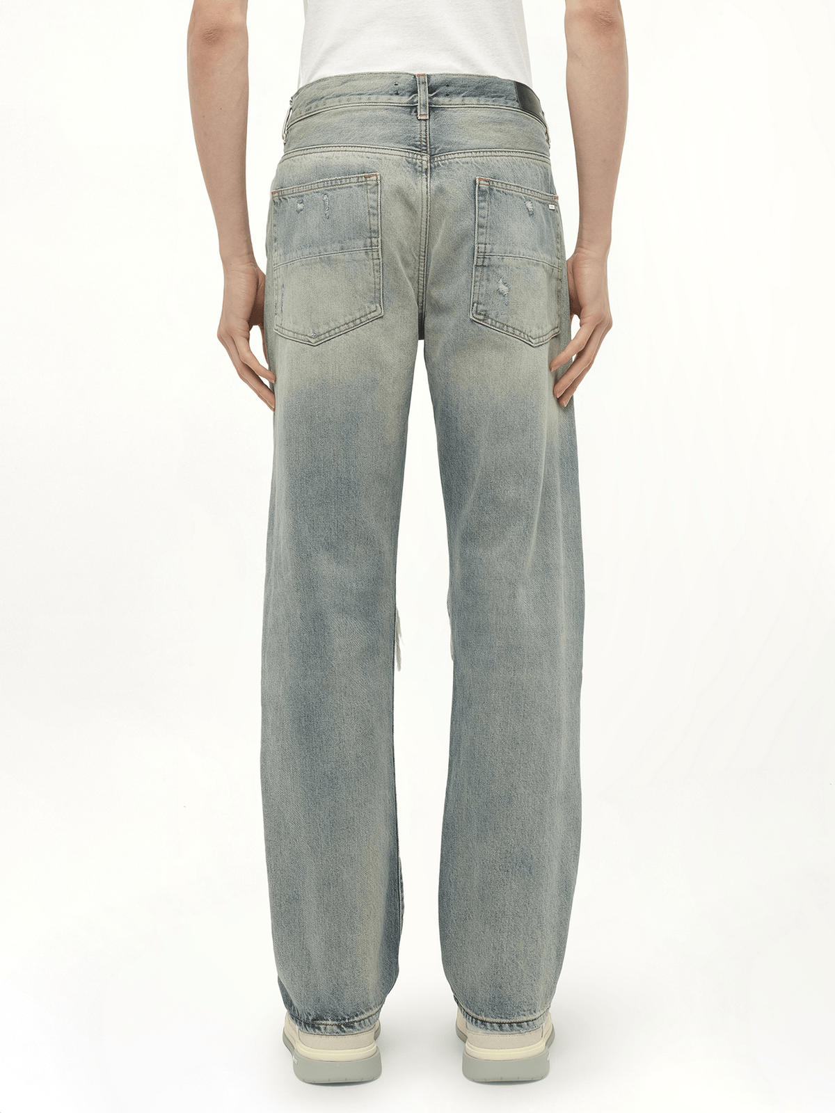 Suede Straight MX1 Jeans in Antique Indigo