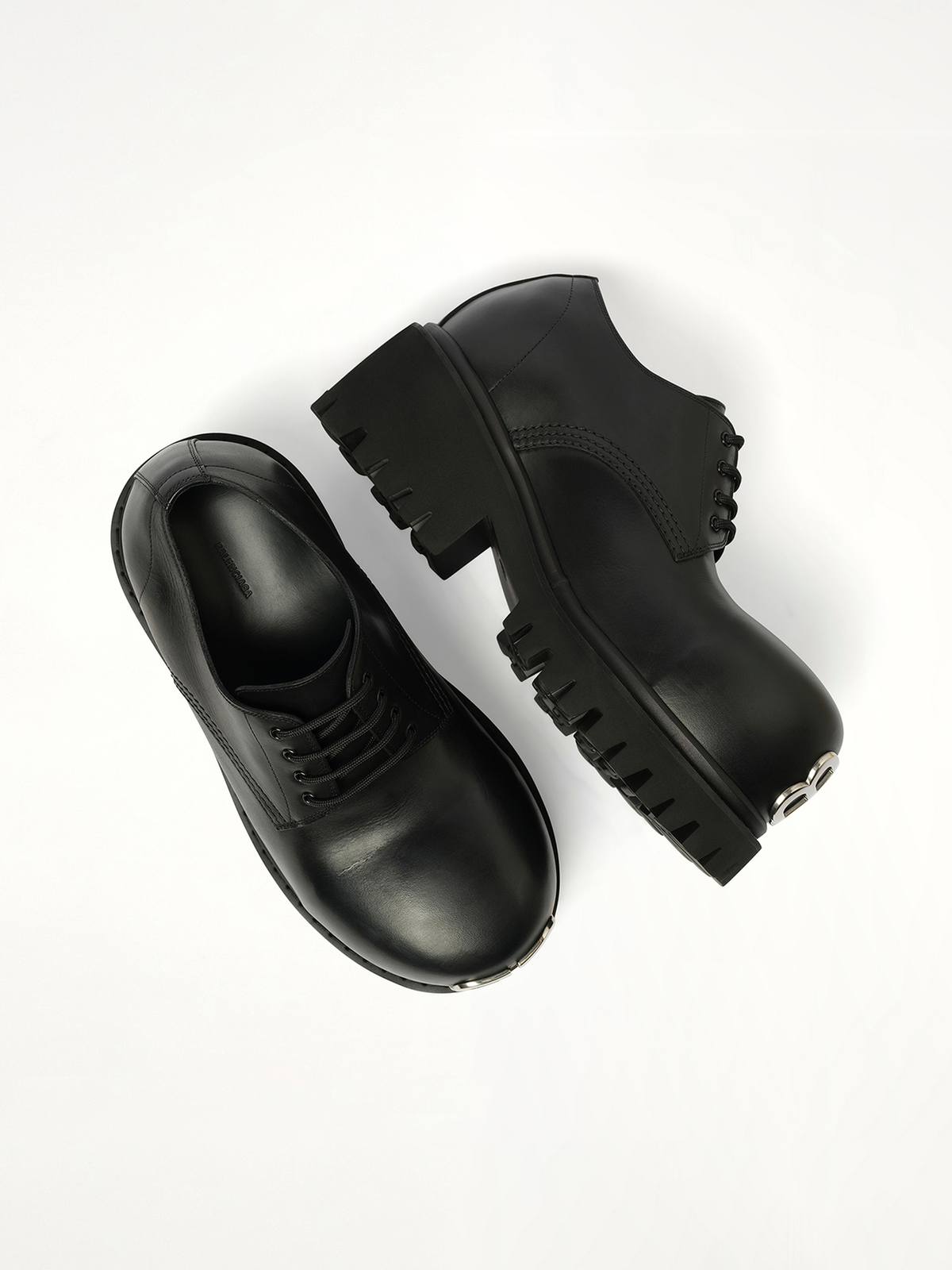 Stomper Derbie BB in Black Top View | BALENCIAGA