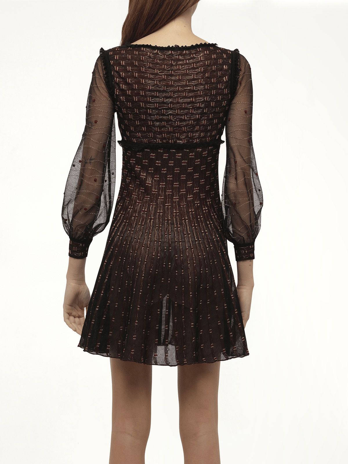 Alexander McQueen - Metal Tulle Dress in Black