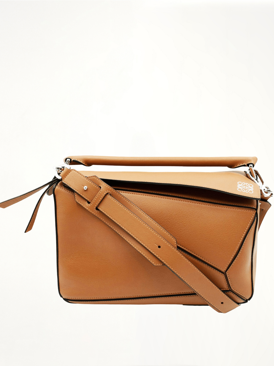 Large Puzzle Bag in Tan