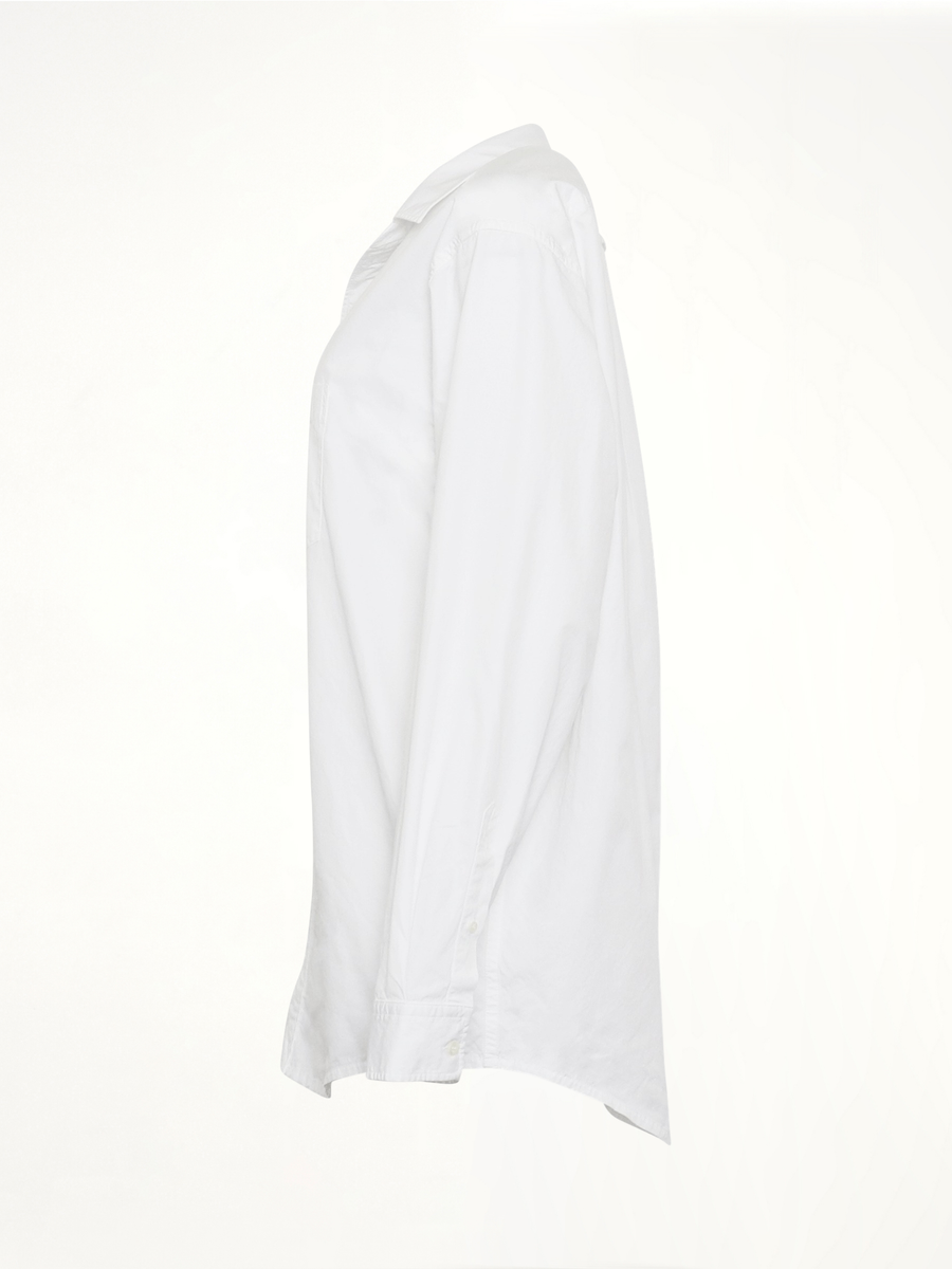Off Shoulder Shirt in White