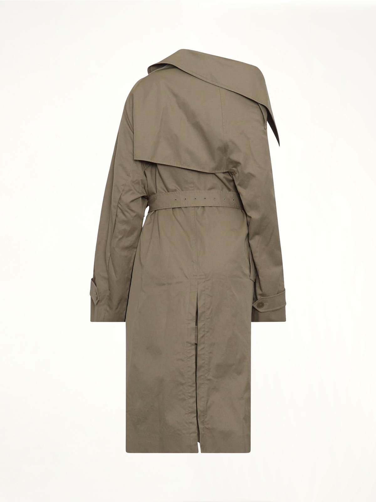 Off Shoulder Trench Coat in Beige