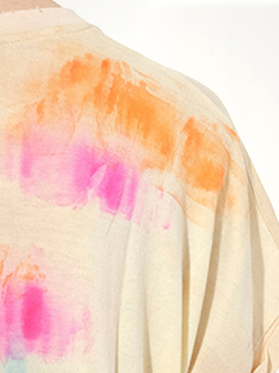 Tie-Dye Crest T-Shirt in Multicolor