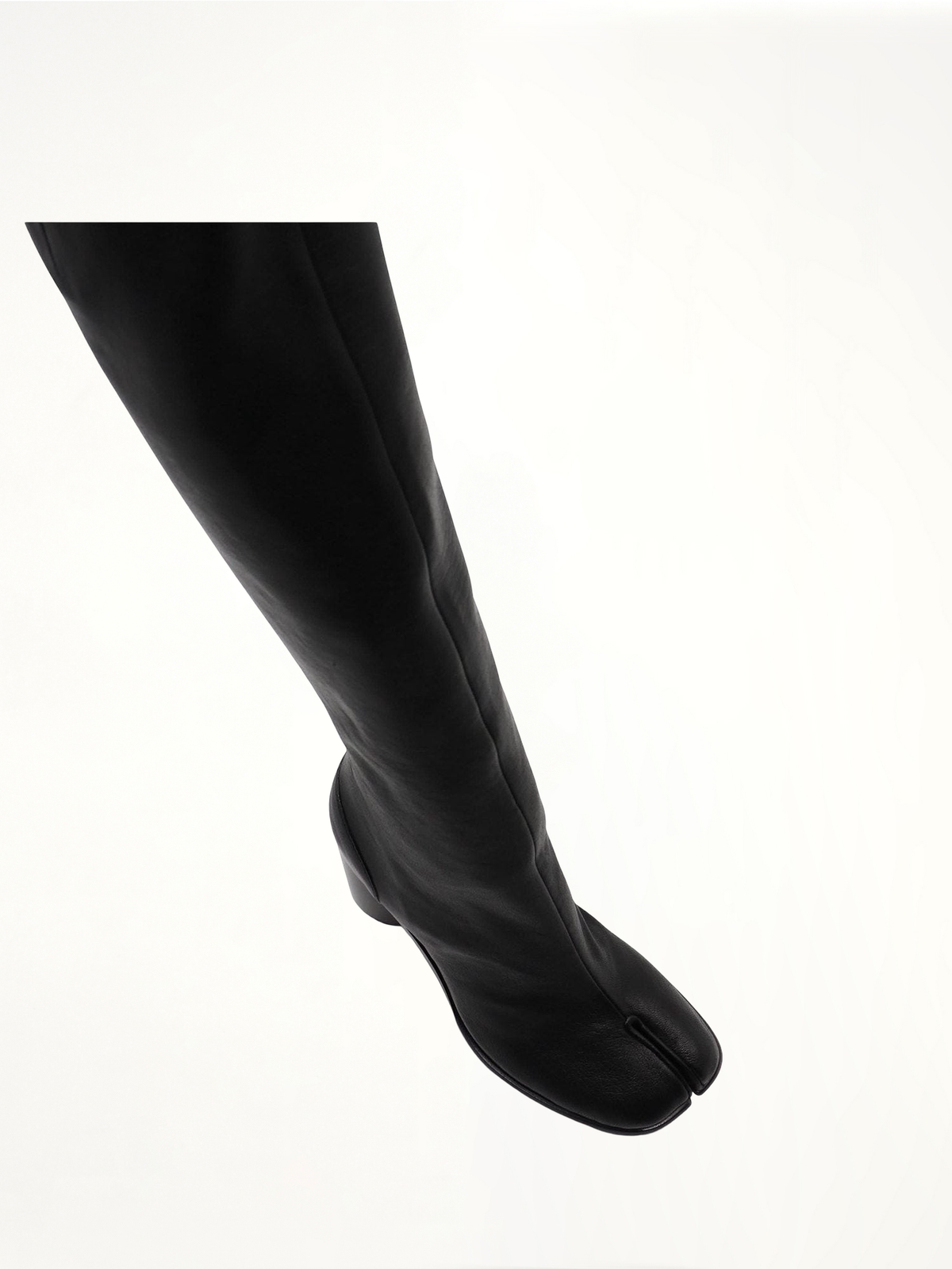 Tabi Knee High Boots in Black Top View | MAISON MARGIELA