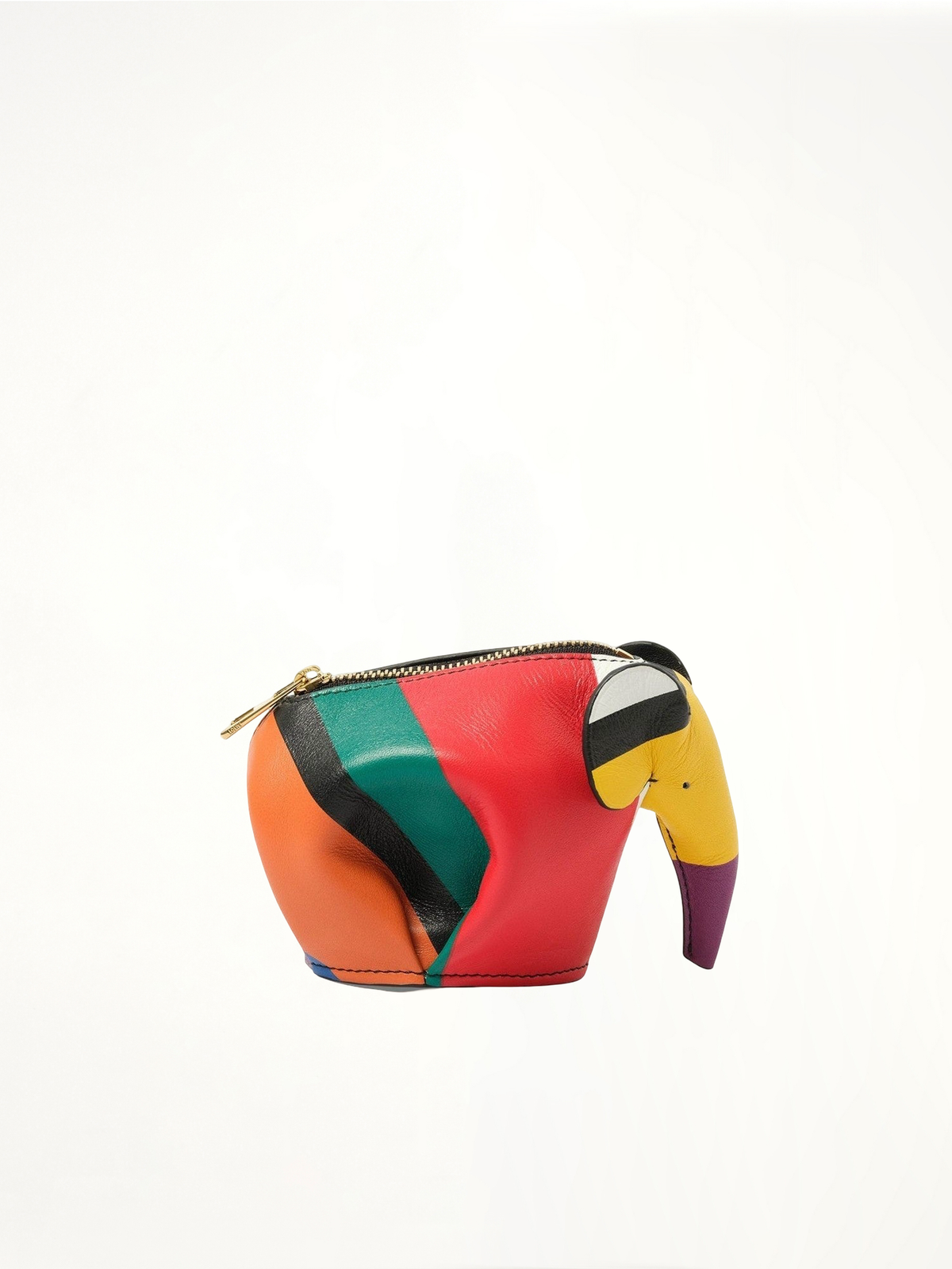 Elephant Stripes Coin Purse in Multicolor