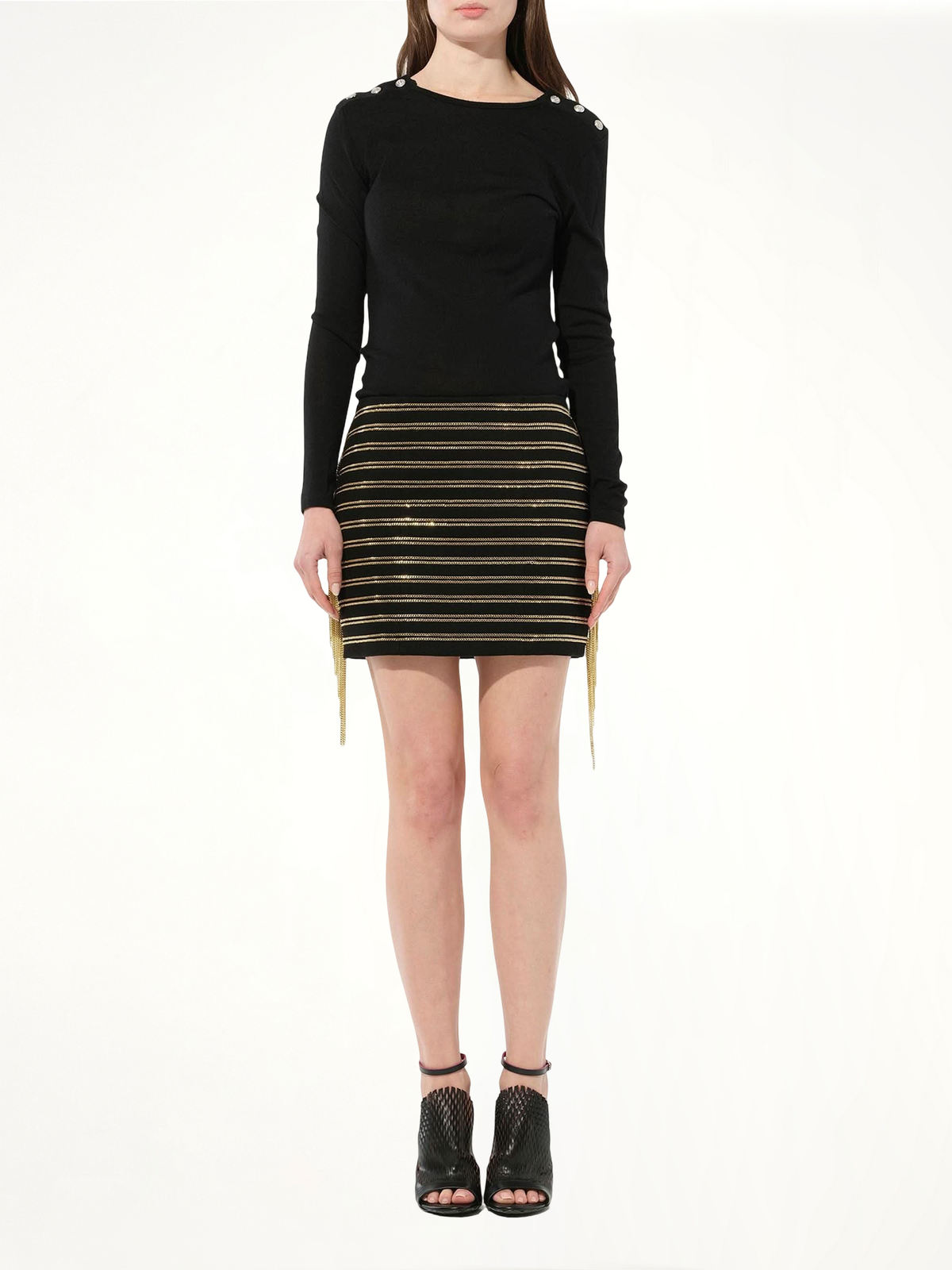 Chain Embellished Skirt