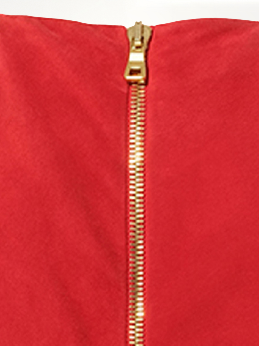 Leather Dress in Red