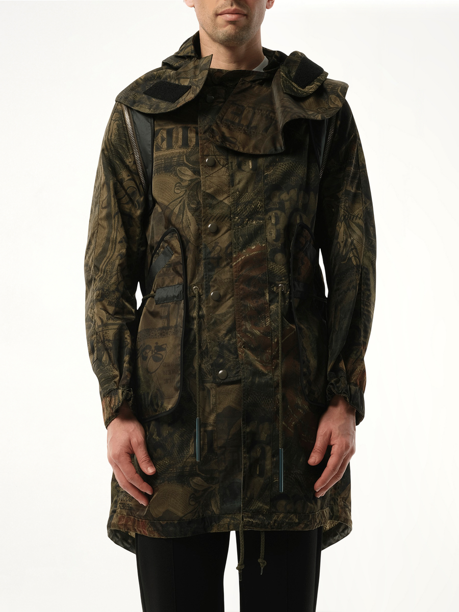 Podium Dollar Coat in Khaki
