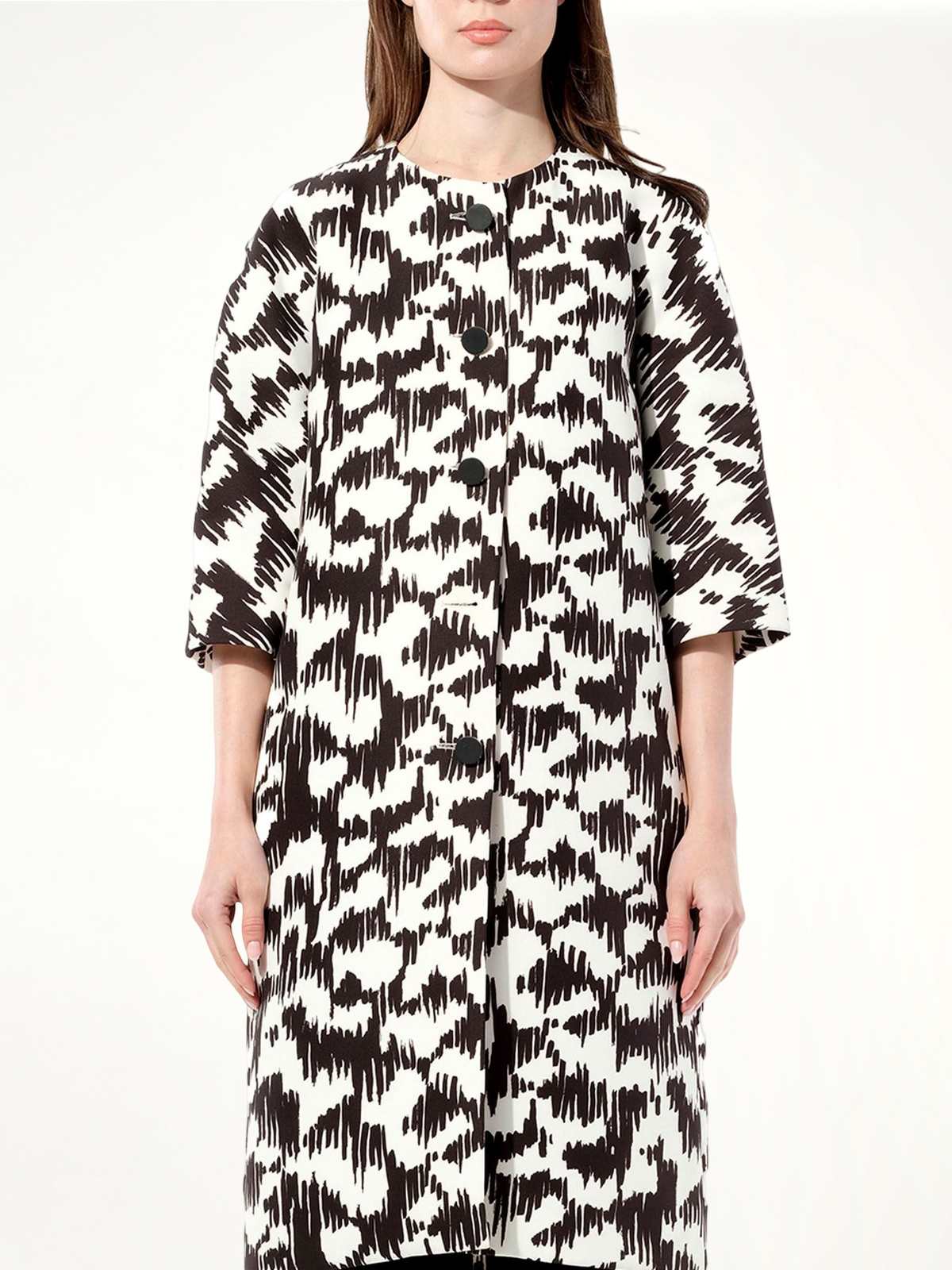 Coat in Black/White