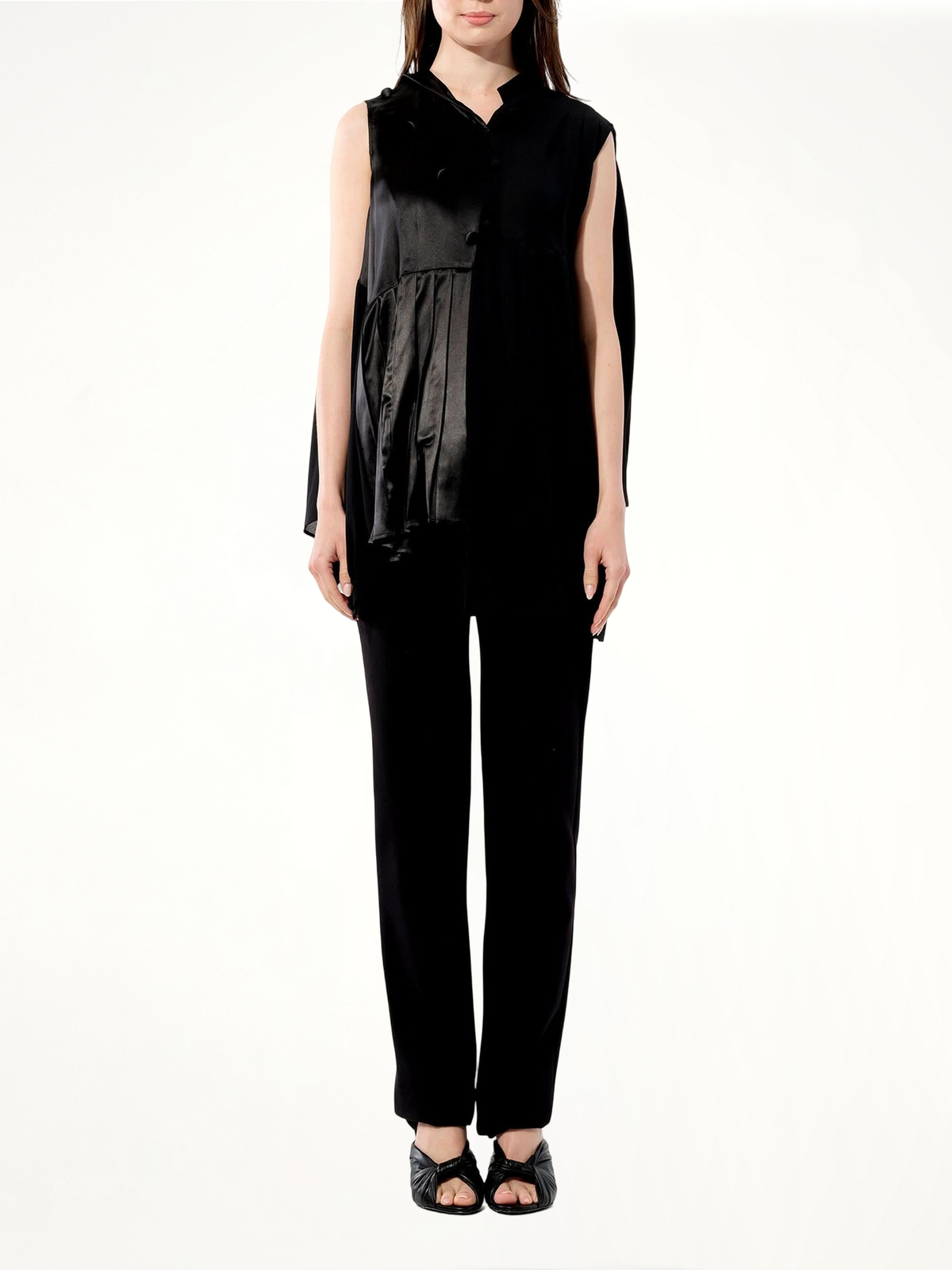 Georgette Top in Black
