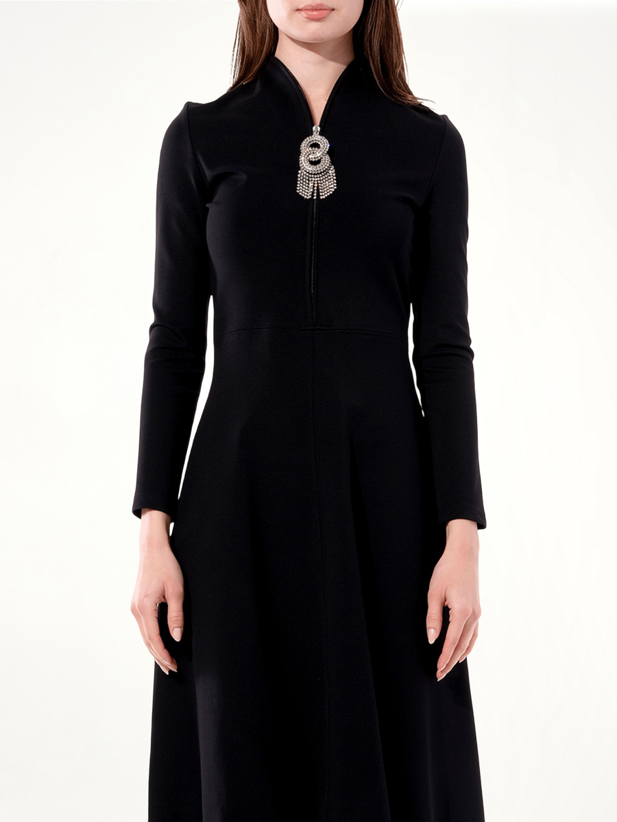 Bijou Skater Dress in Black
