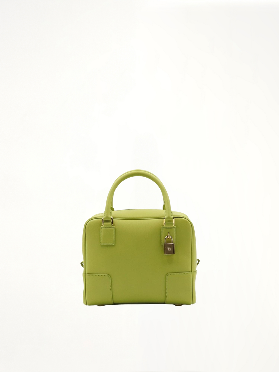 Amazona 19 Bag in Nappa Calfskin in Lime Yellow