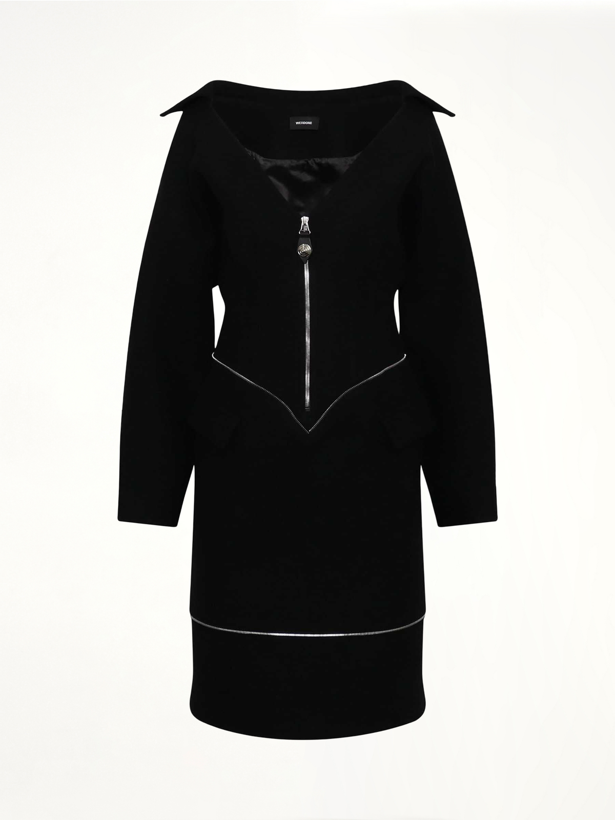Off-Shoulder Neck Line Dress in Black