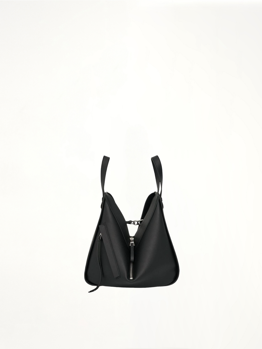 Small Hammock Bag in Classic Calfskin in Black