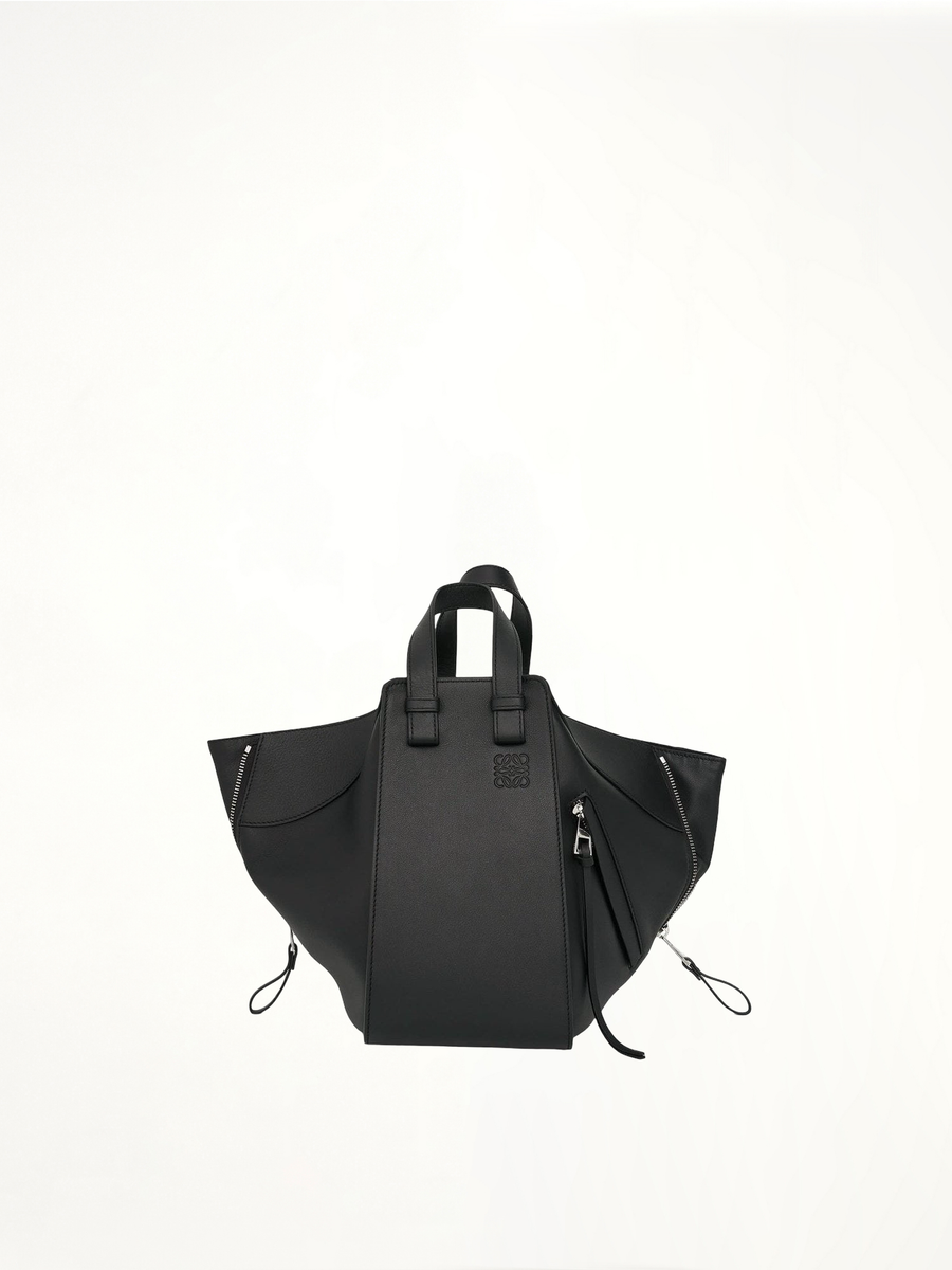 Small Hammock Bag in Classic Calfskin in Black