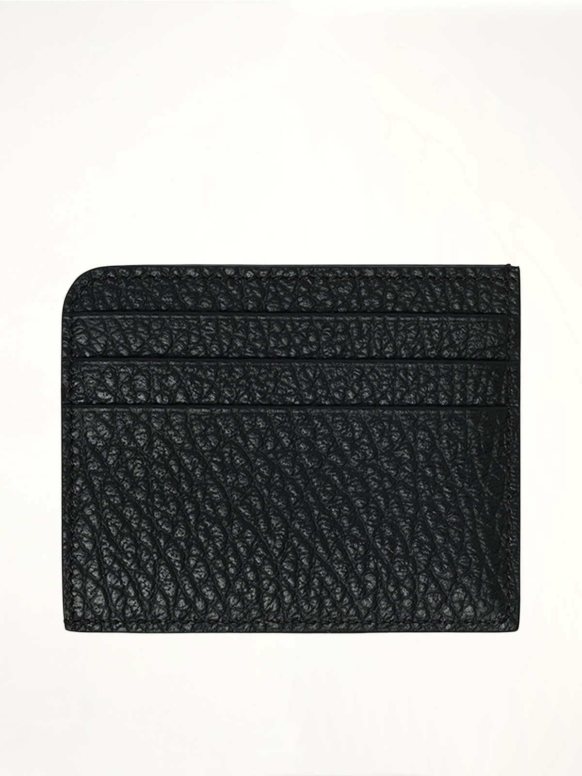Four Stitches Card Holder in Black
